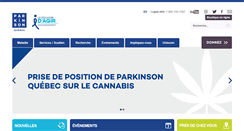 Desktop Screenshot of parkinsonquebec.ca